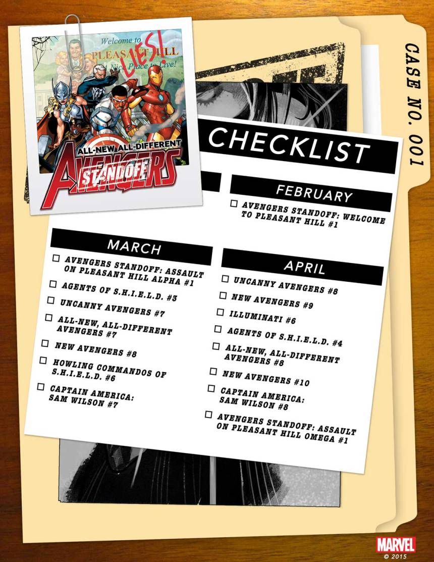 Avengers Standoff Checklist