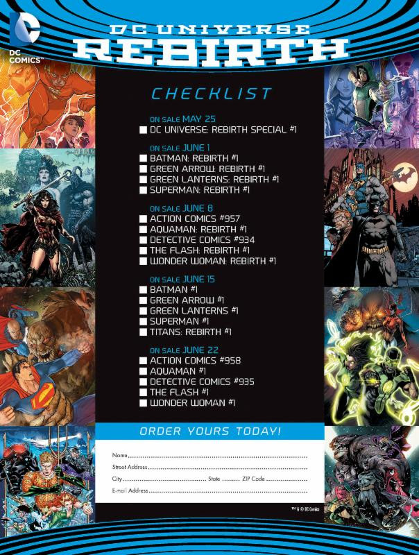 Rebirth Color Checklist